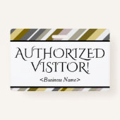 Angesehener "AUTORISIERTER BESUCHER"! Abzeichen Ausweis (Vorderseite)