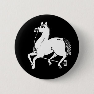 Angeseiltes Champion-Pferd Button