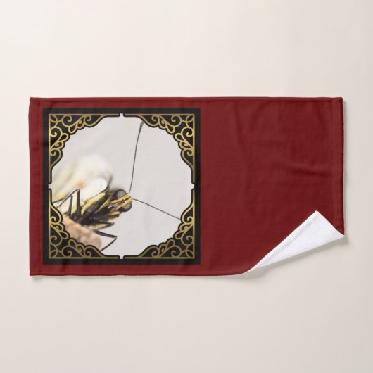 Angesicht der Schmetterlinge - Nahaufnahme des Mon Badhandtuch Set (Handtuch)