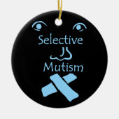 Angesicht des selektiven Mutismus Keramikornament (Vorne)