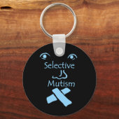 Angesicht des selektiven Mutismus Schlüsselanhänger (Vorderseite)