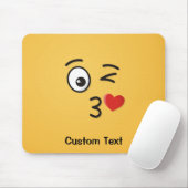 Angesicht, die eine Kuss-Maus-Pad Mousepad (Mit Mouse)