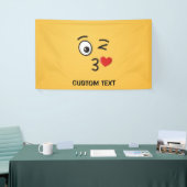 Angesicht, die einen Kuss werfen Banner (Messeveranstaltung)