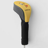 Angesicht, die einen Kuss werfen Golf Headcover (angewinkelt)