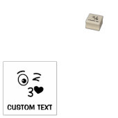 Angesicht, die einen Kuss werfen Gummistempel (Stempel)