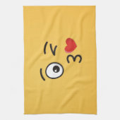 Angesicht, die einen Kuss werfen Handtuch (Vertikal)