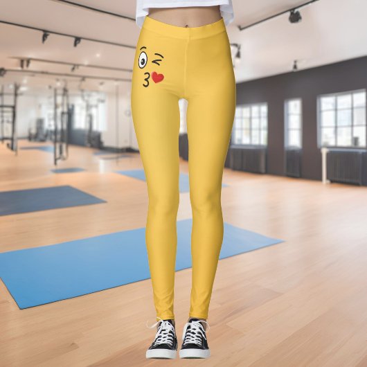 Angesicht, die einen Kuss werfen Leggings