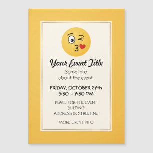 Angesicht, die einen Kuss werfen Magnetkarte