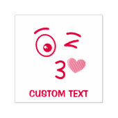 Angesicht, die einen Kuss werfen Permastempel (Design)