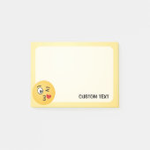 Angesicht, die einen Kuss werfen Post-it Klebezettel (Vorderseite)