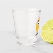 Angesicht, die einen Kuss werfen Schnapsglas (Links)