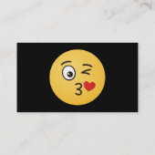 Angesicht, die einen Kuss werfen Visitenkarte (Rückseite)