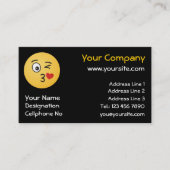 Angesicht, die einen Kuss werfen Visitenkarte (Vorderseite)