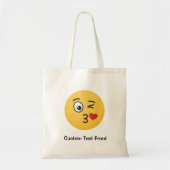 Angesicht, die Kiss Tote Tasche wegwirft (Vorne)