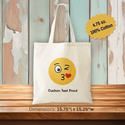 Angesicht, die Kiss Tote Tasche wegwirft