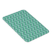 Angesicht Emerald Zickzack Pattern Magnet (Rechte Seite)