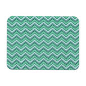 Angesicht Emerald Zickzack Pattern Magnet (Horizontal)