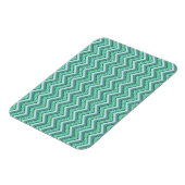 Angesicht Emerald Zickzack Pattern Magnet (Linke Seite)
