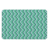 Angesicht Emerald Zickzack Pattern Magnet (Horizontal)