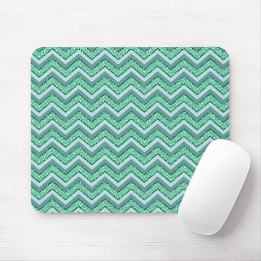 Angesicht Emerald Zickzack Pattern Mousepad (Mit Mouse)