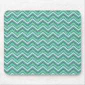 Angesicht Emerald Zickzack Pattern Mousepad (Vorne)