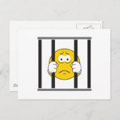 Angesicht im Gefängnis Postkarte (Vorne/Hinten)