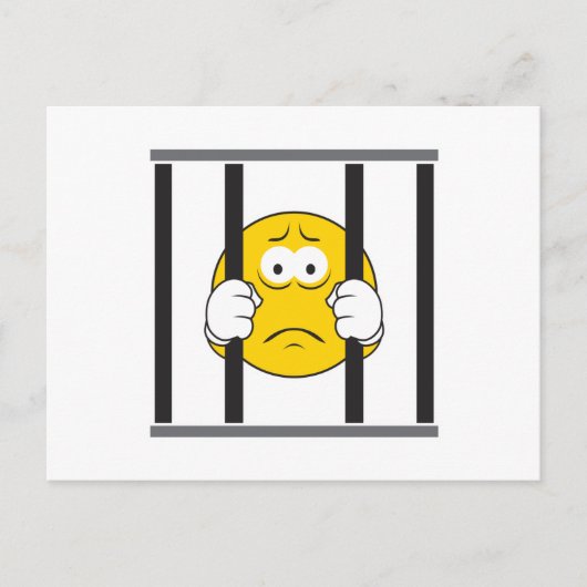 Angesicht im Gefängnis Postkarte (Vorderseite)