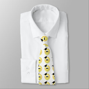 Angesicht mit Graduierung Cap Neck Tie Krawatte
