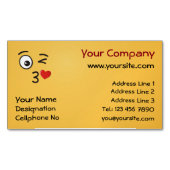 Angesicht mit Kuss-Magnetkarte Magnetische Visitenkarte (Vorderseite)