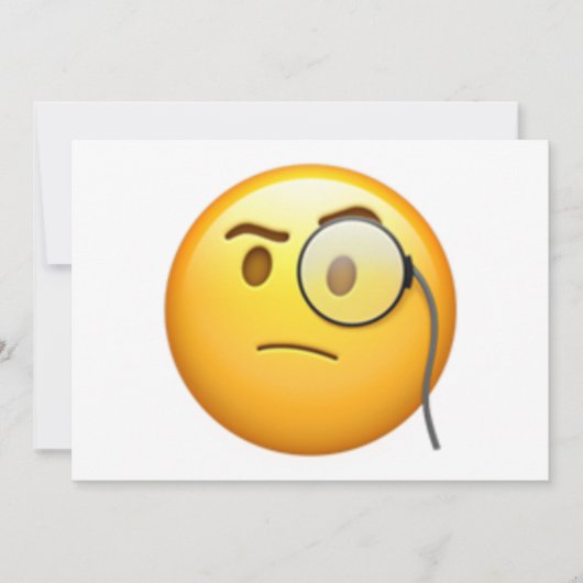 Angesicht mit Monocle - Emoji (Vorderseite)