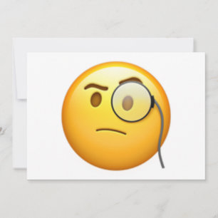 Angesicht mit Monocle - Emoji