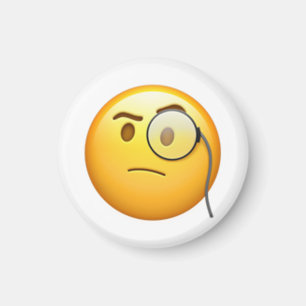 Angesicht mit Monocle - Emoji Magnet