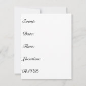 Angesicht mit roten Balloons Einladung (Rückseite)