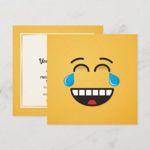 Angesicht mit Tränen der Freude Einladung