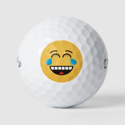 Angesicht mit Tränen der Freude Golfball (Vorderseite)