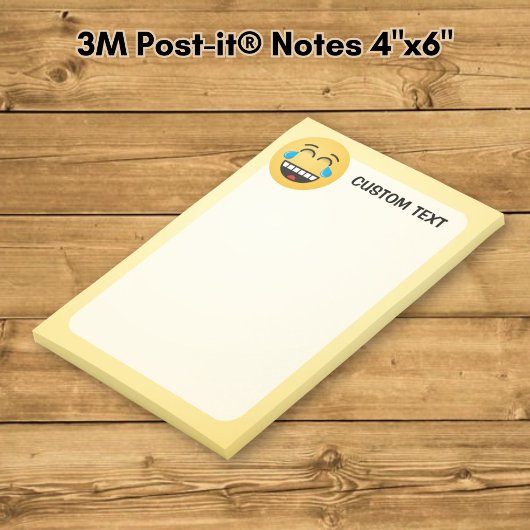 Angesicht mit Tränen der Freude Post-it Klebezettel