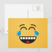 Angesicht mit Tränen der Freude Postkarte (Vorne/Hinten)