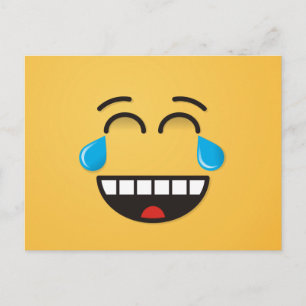 Angesicht mit Tränen der Freude Postkarte