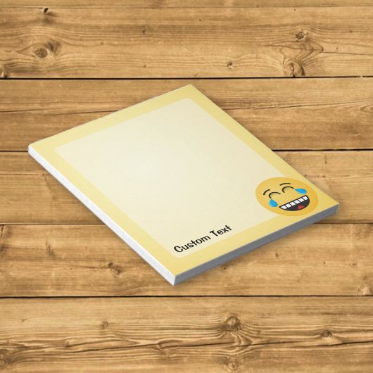 Angesicht mit Tränen des Joy Notepad Notizblock