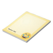 Angesicht mit Tränen des Joy Notepad Notizblock (Rotiert)