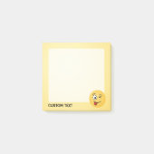 Angesicht mit verstopfter Zunge und weinendem Auge Post-it Klebezettel (Vorderseite)