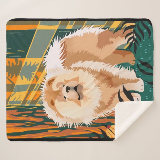 ANGESICHTS DER SONNENSCHIRPA-Decke Sherpadecke (Vorderseite (Horizontal))