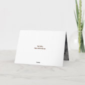 ANGESICHTS DER VERSAGT BEZIEHUNGSKARTE DANKESKARTE (Rückseite)