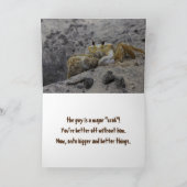 ANGESICHTS DER VERSAGT BEZIEHUNGSKARTE DANKESKARTE (Innenseite)