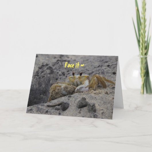 ANGESICHTS DER VERSAGT BEZIEHUNGSKARTE DANKESKARTE (Vorderseite)