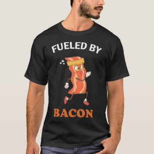 Angespornt durch Bacon Low Carb Keto Diät Workout T-Shirt