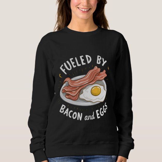 Angespornt durch Bacon und Eier, gefrorenes Ei und Sweatshirt (Vorderseite)
