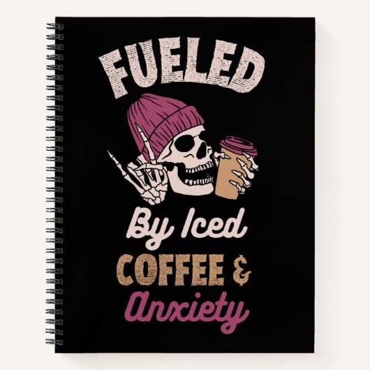 Angespornt durch Eistee und Angst Notizblock (Vorderseite)