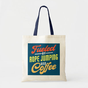 Angespornt durch Seilspringen und Kaffeemaschine Tragetasche