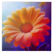 Angestelle Decorative Two Tone Daisy Fliese (Vorderseite)
